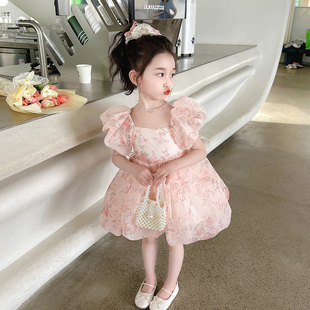 夏款 小翠花潮装 女童连衣裙夏百搭搭配甜美服装 小众新品 夏季 潮款