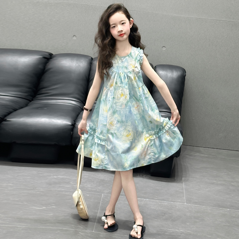 女童森系连衣裙夏气质超仙搭配超美碎花裙经典舒服潮流高级感舒适