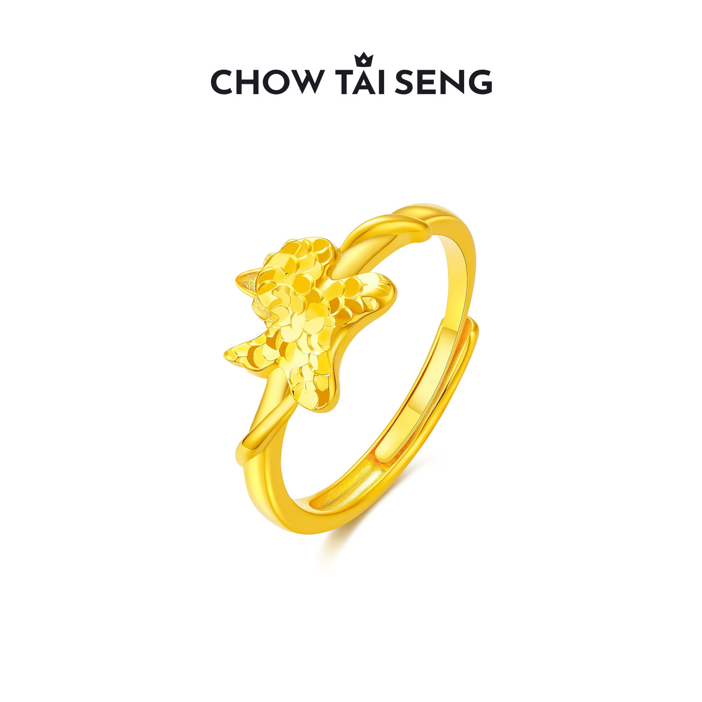 周大生马上有钱戒指生肖马纯银高级感食指戒手饰品送女友生日礼物