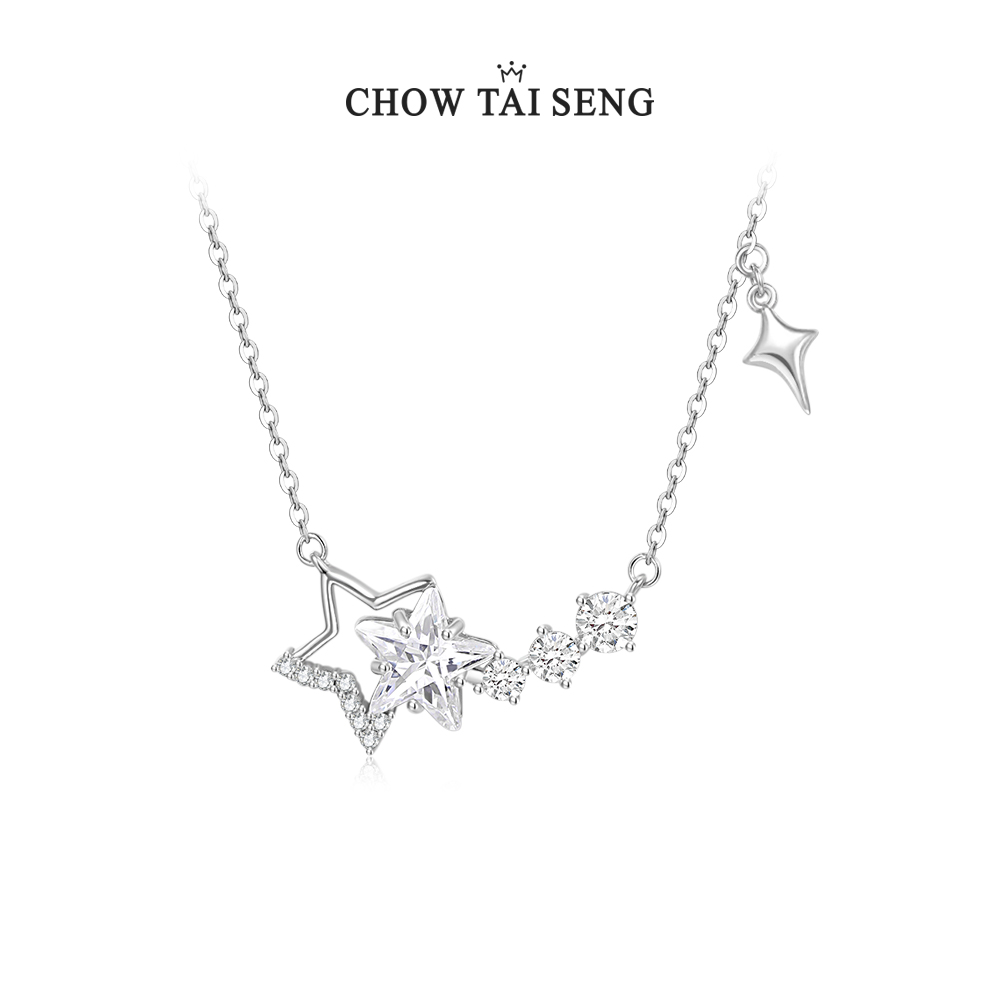 周大生项链S925纯银生日礼物女