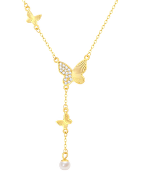 【生日礼物】周大生蝴蝶项链