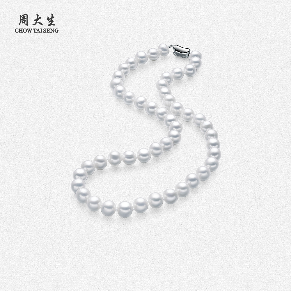 周大生白月光珍珠项链送妈妈礼物