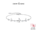 周大生S925银月蝶蝴蝶手链纯银女新款 小众手饰闺蜜新年礼物送女友