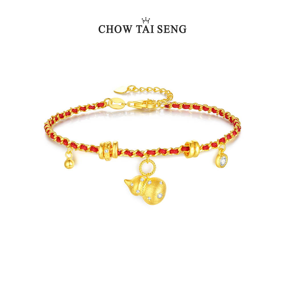 周大生葫芦手链手绳生日礼物