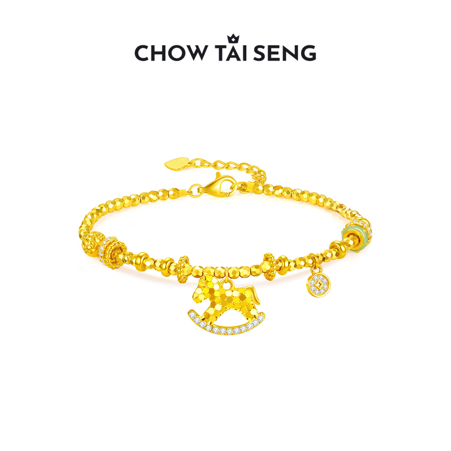 周大生*生肖马手链木马吊坠925可爱百搭手饰品本命马年送女友礼物,饰品/流行首饰/时尚饰品新,手链,淘宝优惠券,粉丝福利购,淘宝优惠卷