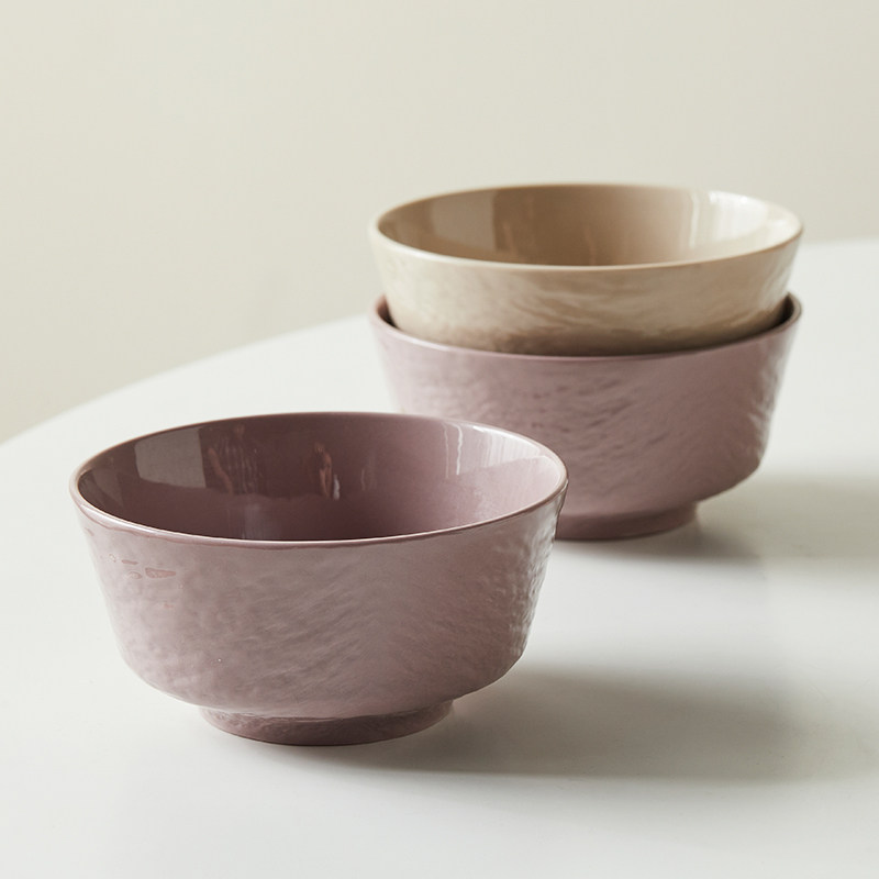 米立风物陶瓷米饭碗法式石纹饭碗