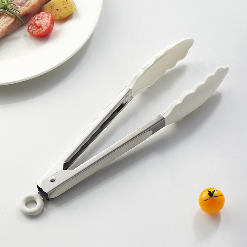 米立风物耐高温硅胶夹子厨房防烫烧烤肉夹煎牛排专用不锈钢食品夹,厨房/烹饪用具,烧烤夹/叉/铲/针,淘宝优惠券,粉丝福利购,淘宝优惠卷