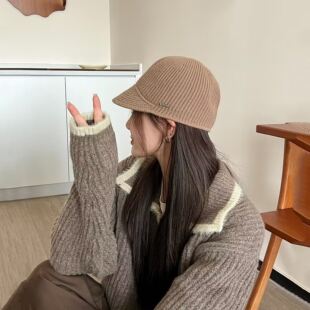 2026新款女士帽子秋冬款小众马术帽小头围时尚显脸小设计感鸭舌帽