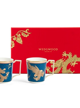 WEDGWOOD威基伍德东方传奇龙凤马克杯2件装水杯家用茶具对杯龙年