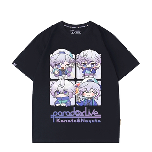 Paradox live周边Cozmez双子动漫二次元纯棉短袖T恤男女宽松衣服
