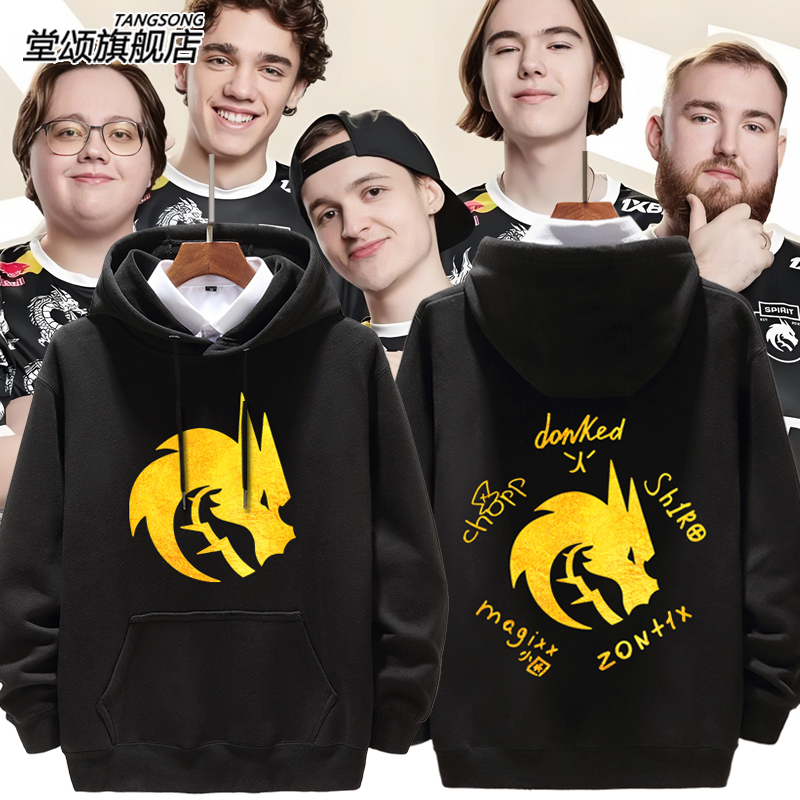 TeamSpirit战队TS绿龙连帽卫衣