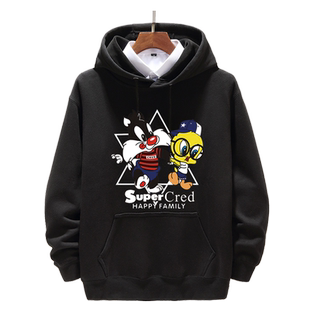 崔弟Tweety Bird翠翠傻大猫乐一通动漫衣服连帽卫衣男女上衣外套