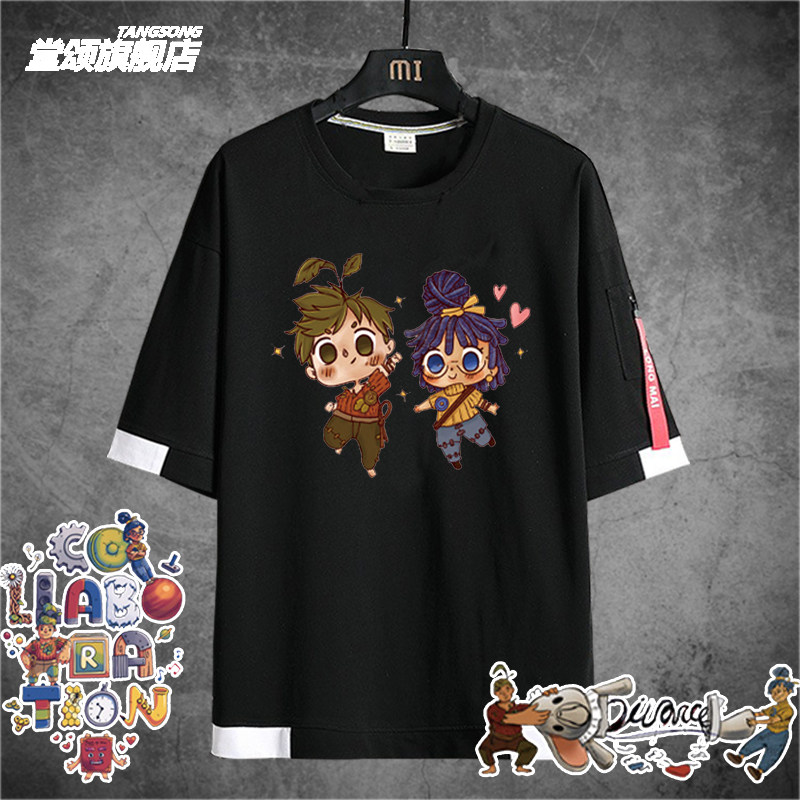 PS4 Steam电玩周边ins主机游戏双人成行短袖T恤男女夏季纯棉衣服
