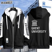 外套男士 UGent根特大学Ghent University留学纪念服开衫 夹克上衣