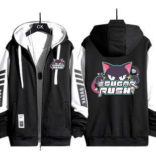 蔚蓝周边碧蓝档案动漫水美游 伊吹 爱莉同款夹克男士外套开衫衣服