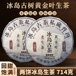 云南临沧冰岛古树私藏普洱生茶纯料七子饼茶生茶2499克珍藏送礼