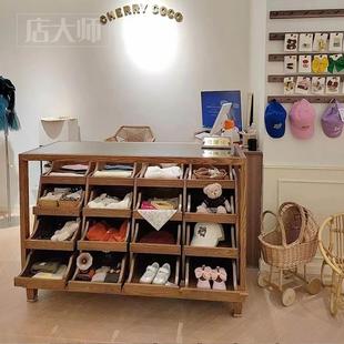 饰品柜玻璃柜台新品 童装 店中岛柜展展示台产示品陈列柜柜服装 店鞋