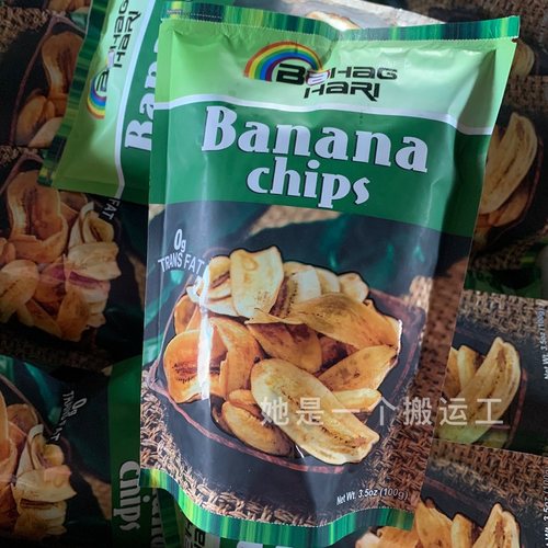新日期菲律宾彩虹牌干香蕉片干