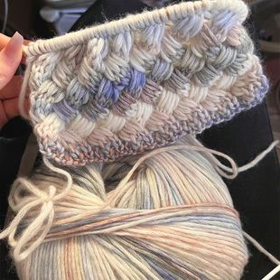 送妈妈围巾编织diy材料包云团渐变毛线钩针围脖送女友礼物DIY