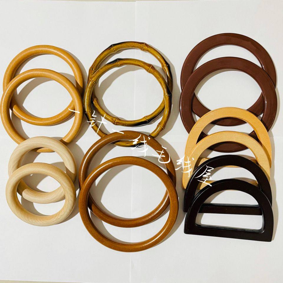 木质提手圆形提手包包配件手提拎环手工diy编织包提手配件郁金香,服饰配件/皮带/帽子/围巾,毛线,淘宝优惠券,粉丝福利购,淘宝优惠卷