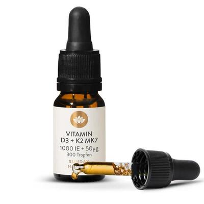 德国Vitamin D3+K2维生素D3+K2 MK7全反式 (1000IE+50ug)10ml