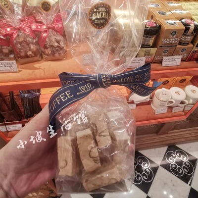 现货新加坡采购BACHA咖啡牛轧糖香草焦糖味