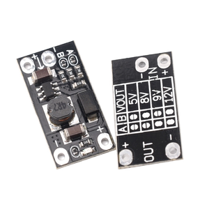 3.7V转12V迷你DC-DC升压模块 支持5V/8V/9V/12V输出 锂电池升压