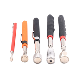 强磁拾捡器吸铁石加长伸缩金属螺丝零件拾取器便携式磁力棒可弯曲