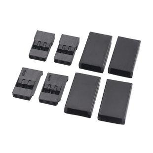 杜邦胶壳防反插3P正角斜角外壳护套2.54mm公母簧片航模型舵机