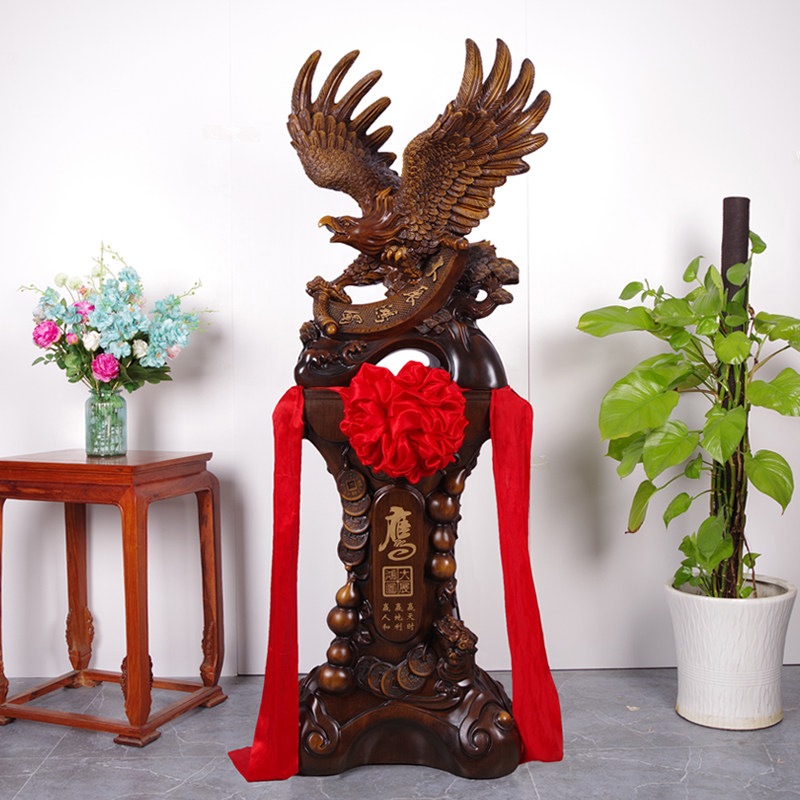 大展宏图老鹰落地摆件大号 办公室公司前台招财装饰乔迁开业礼品