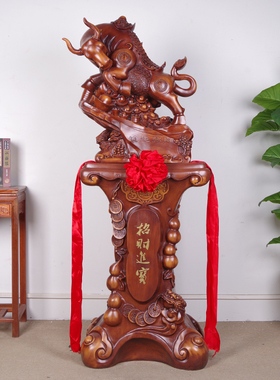 大型招财牛摆件落地 公司开业乔迁礼物 大厅前台办公室装饰品摆设