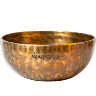 空铜颂钵满月钵音钵捡漏瑜珈冥想梵音铜磬钵盂装饰摆件