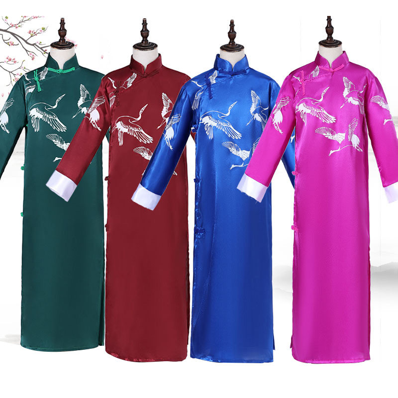 德云相声服舞台装儿童表演出服民国古装五四长袍男女大褂夏秋新款