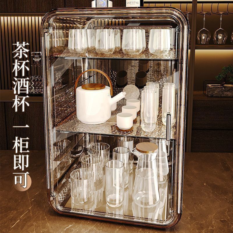 透明水杯茶具防尘收纳架