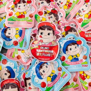 不二家异型袋山楂丁结婚婚庆喜糖宝宝生日满月伴手糖果解馋小零食
