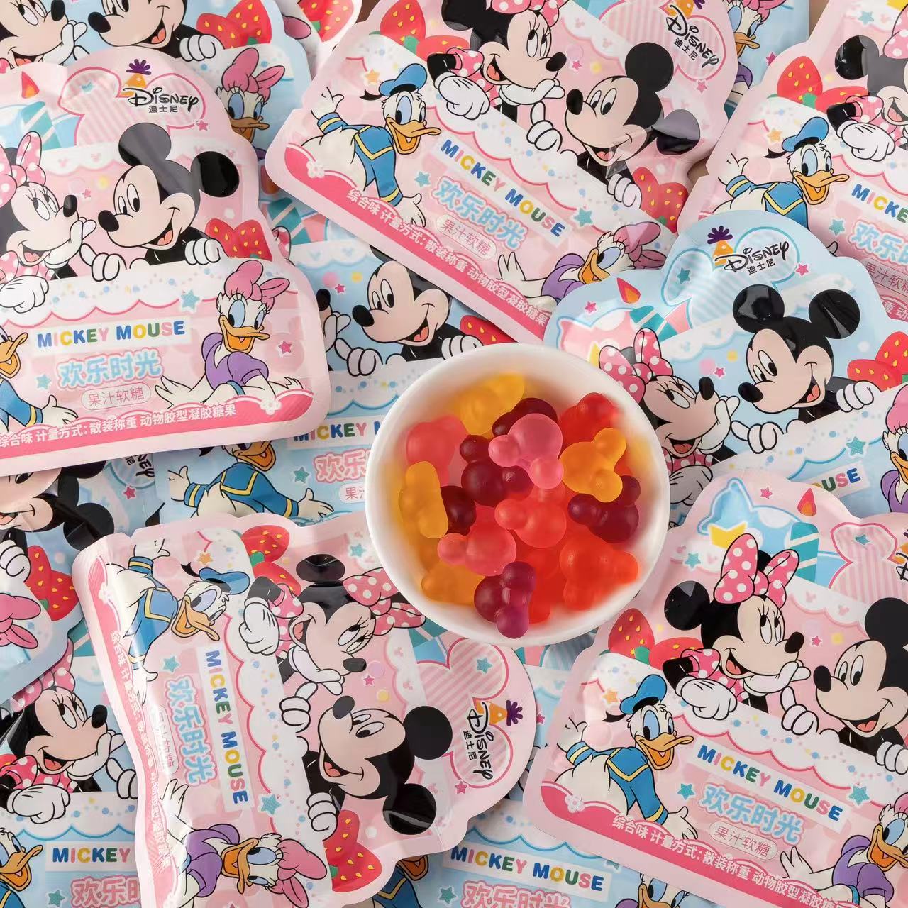 迪士尼欢乐时光综合味果汁软糖宝宝满月生日伴手喜糖果儿童小零食
