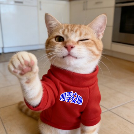 四季安康新款衣服萌宠猫衣服宠物服装红色圆领灰色黑色连帽卫衣