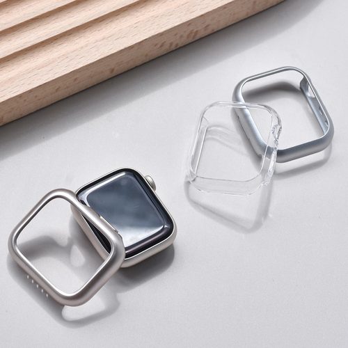 适用iwatch保护壳不顶膜糖果色