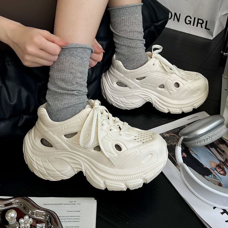 蚂蚁之恋春夏新品系带时尚潮酷外穿女款外穿凉鞋老爹鞋厚底舒适