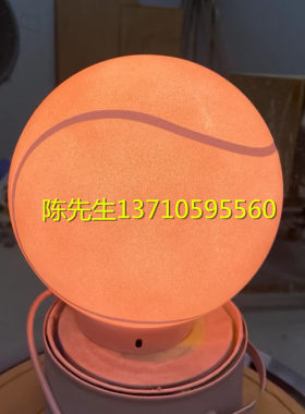 大型发光网球模型雕塑定制足球