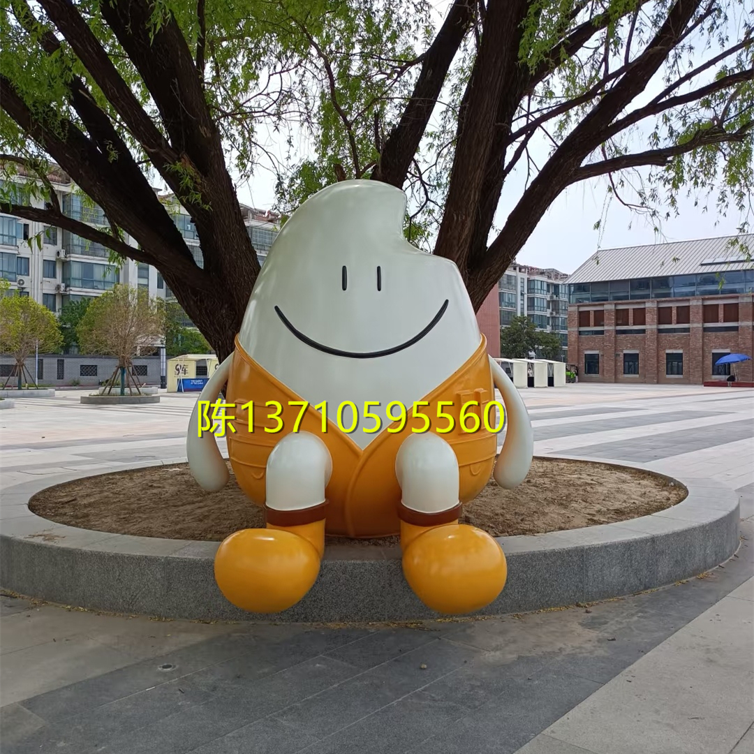 巨型大米ip公仔雕塑定制卡通小麦