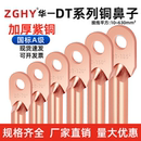 DT国标铜鼻子华一金具紫铜A级加厚铜接头镀锡dt 16接线端子铜线耳