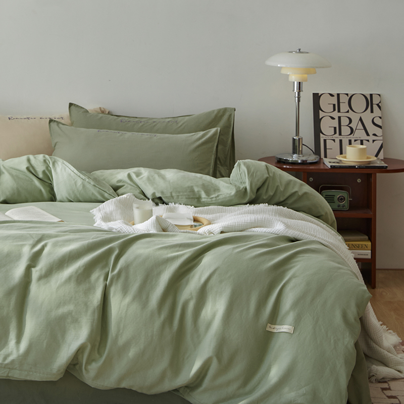 A类母婴级丨双层纱四件套全棉纯棉床单被套轻奢高级感春秋款床品