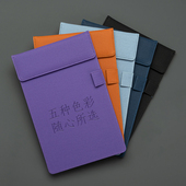 A5板夹文件夹板写字板学生用多功能办公用书写夹写字夹菜单酒店会议带笔插可印字印LOGO 写翌创意个性 竖版