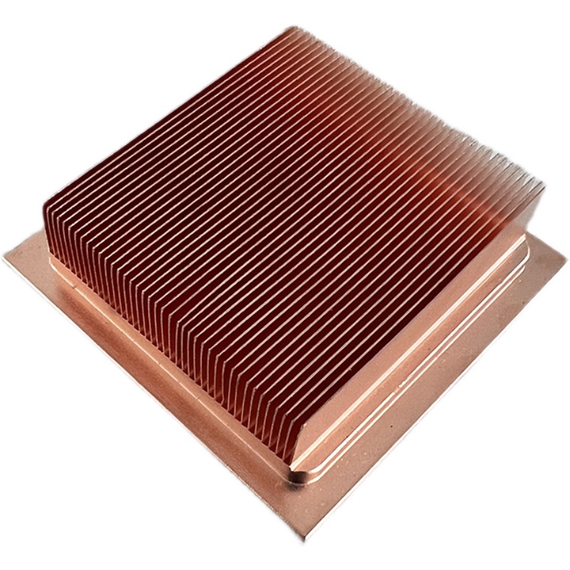 XH-X171 纯铜密齿散热片紫铜超强工业级冷热蒸发器TEC散热器40W