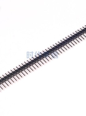 1X40P直针2.54mm单排针长11.2mm单双排直弯针接插件黑蓝白黄红色