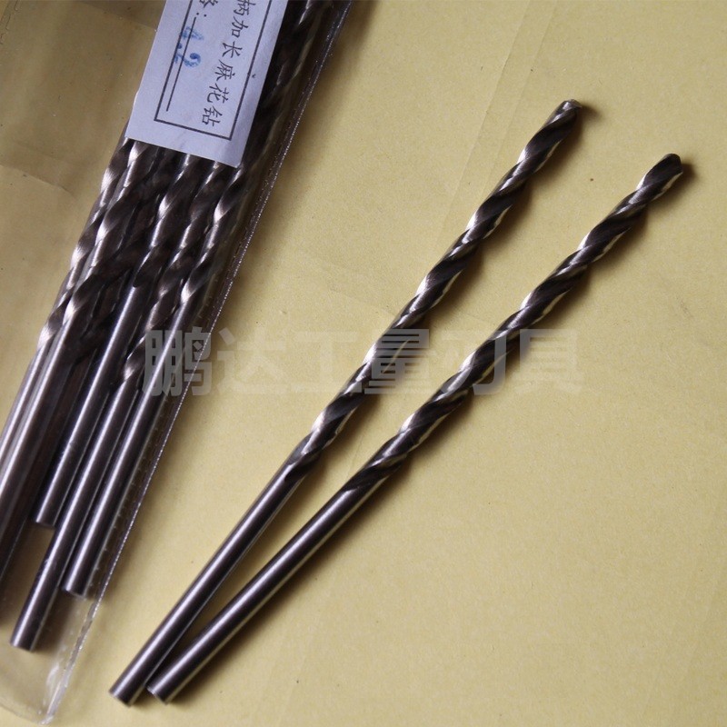 300mm直柄加长麻花钻头 HSS高速钢钻头W6542 特长钻头 高硬度