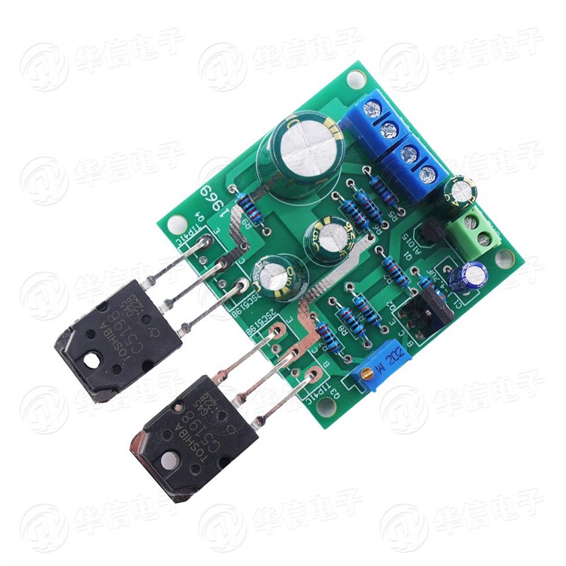 入门级1969纯甲类功放板 12V汽车摩托车电瓶可用