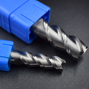 铝用铣刀45度钨钢合金铣刀3刃平面铝合金铣刀平底铣铝专用加长150