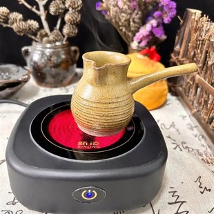 茶具煮茶炉加热小电炉子网红围炉煮茶黑晶炉高温快速耐用迷你烤枣